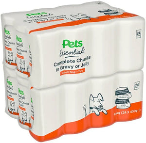 Pets Essentials Mixed Variety Adult Wet Dog Food Tins
